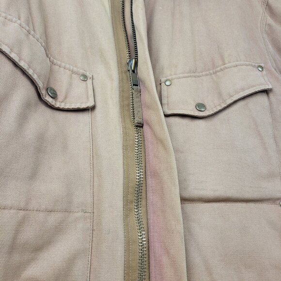 Justin Original Workware Canvas Chore Coat Barn Jacket Lined Mens Large Corduroy - Picture 9 of 16